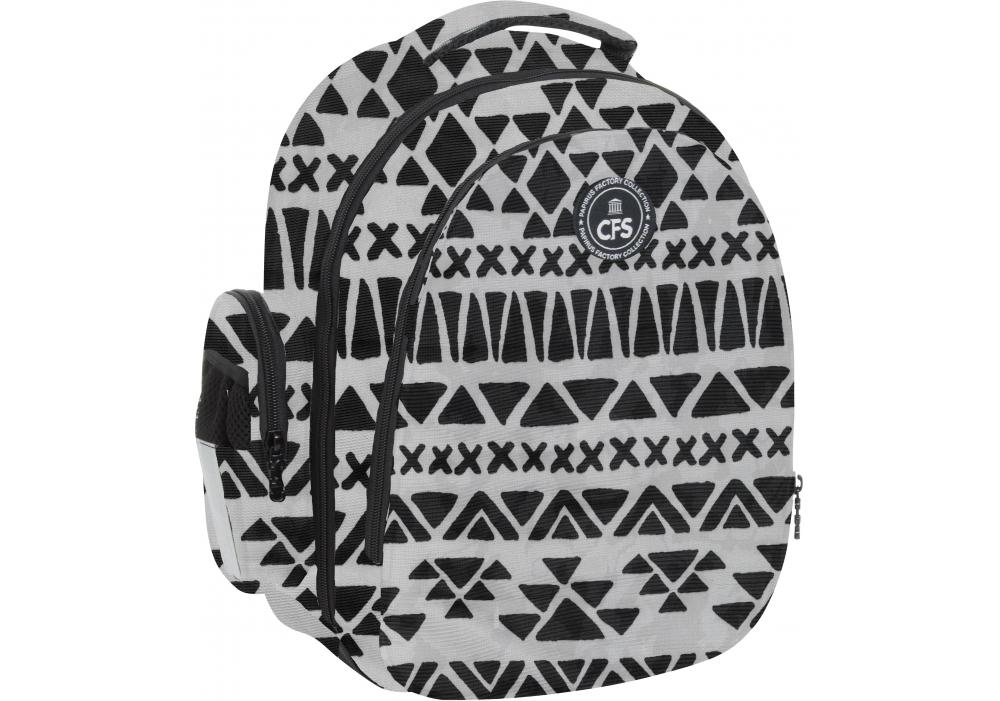 Рюкзак Cool For School 38х29х15 см Чорно-cірий (CF86725)