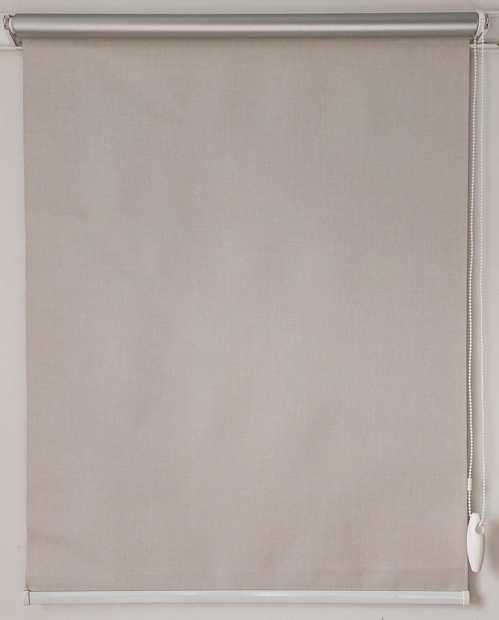 Рулонная штора Miranda Джинс термо блэкаут 67,5х200 см Бежевый (СА-805-67)