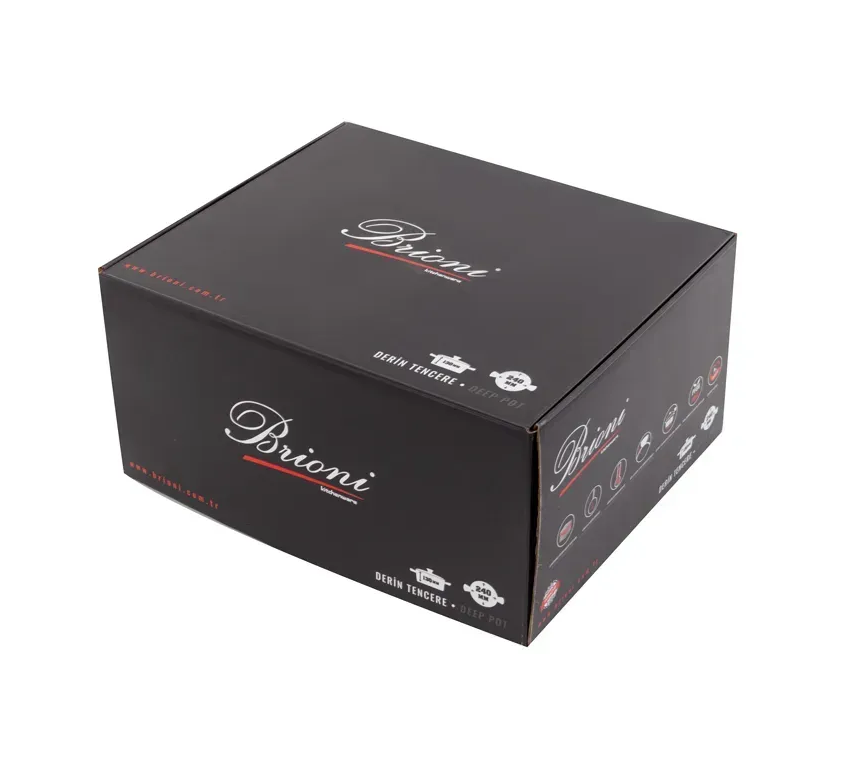 Каструля антипригарна Brioni Royal Stone Sandstone Gold 24 см 5 л - фото 2 Каструля антипригарна Brioni Royal Stone Sandstone Gold 24 см 5 л - фото 2