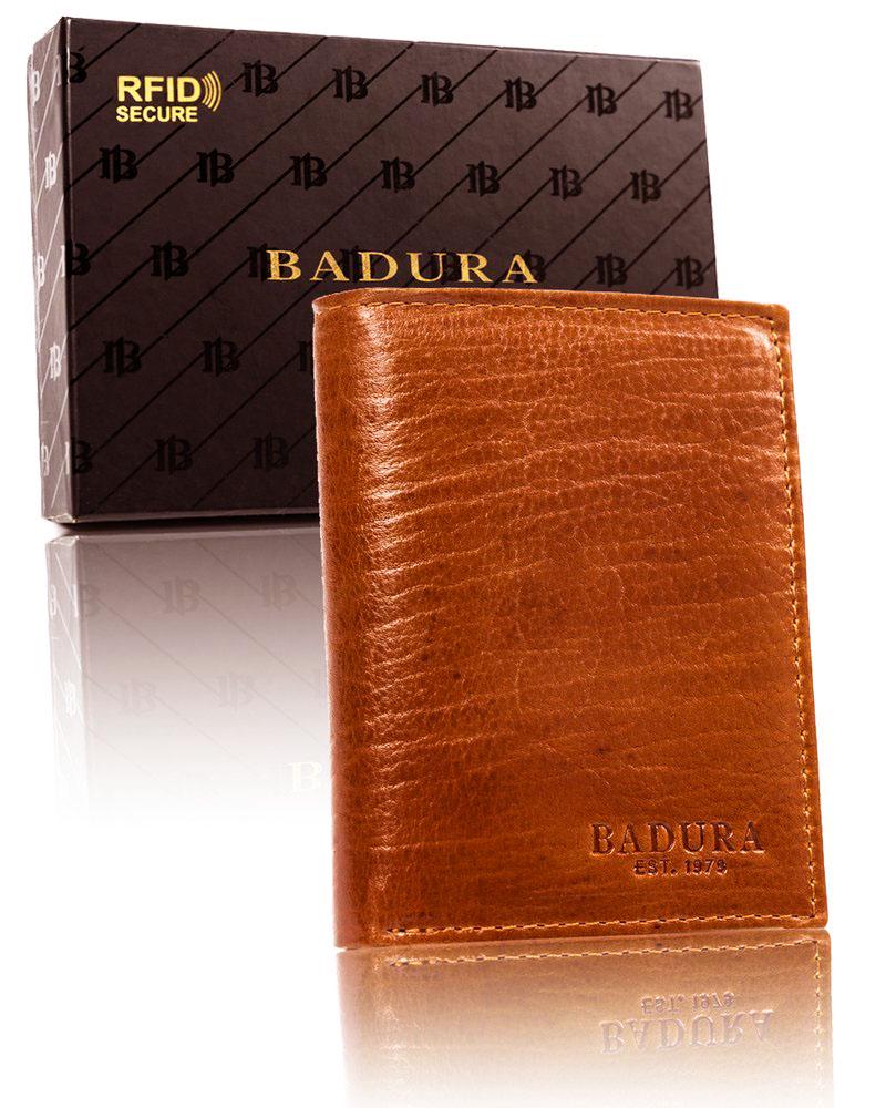 Кошелек мужской кожаный Badura B-N62-MIL T.MORO