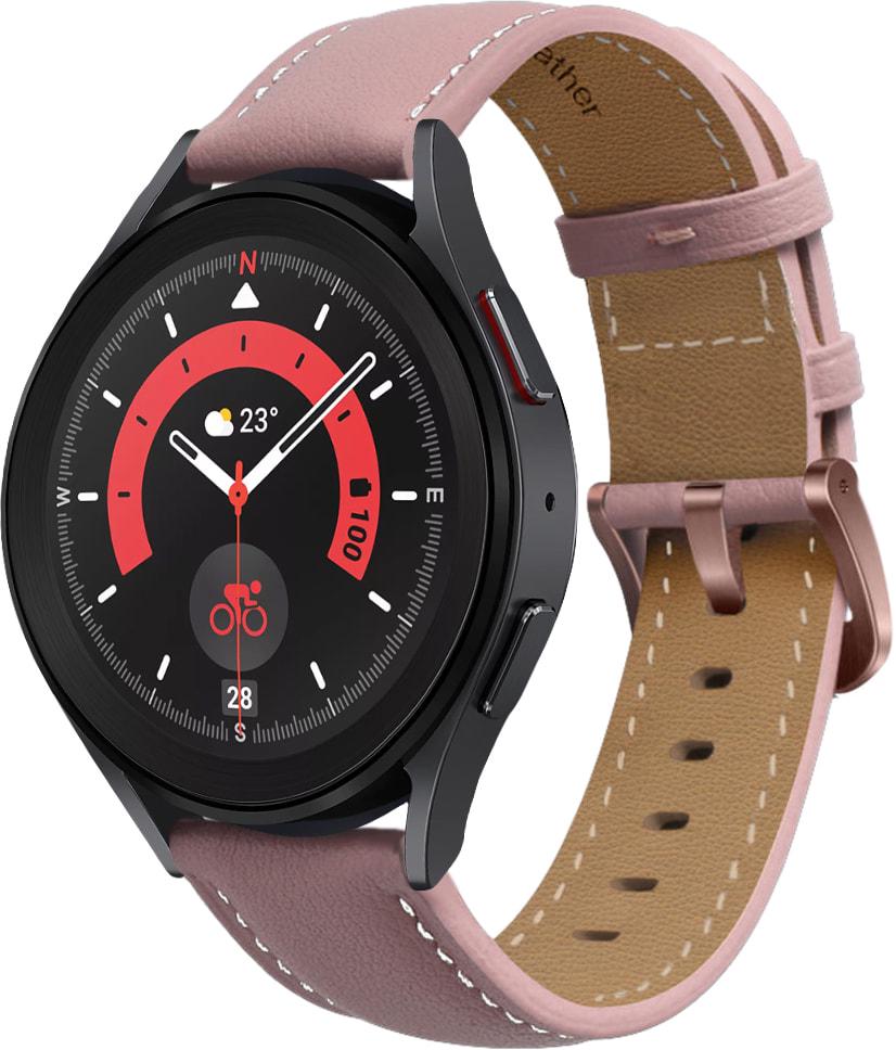 Ремешок кожаный Folsa для Galaxy Watch 5 Pro Pink (31539-31)