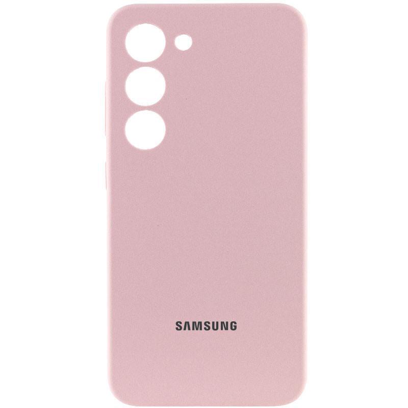 Противоударный Чехол Silicone Cover Lakshmi Full Camera (AAA) with Logo для Samsung Galaxy S24 Pink Sand