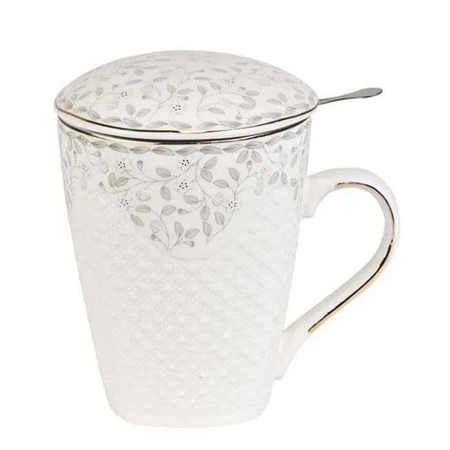 Чашка-заварник фарфоровая Flora Valentina 0,43 л (32132)