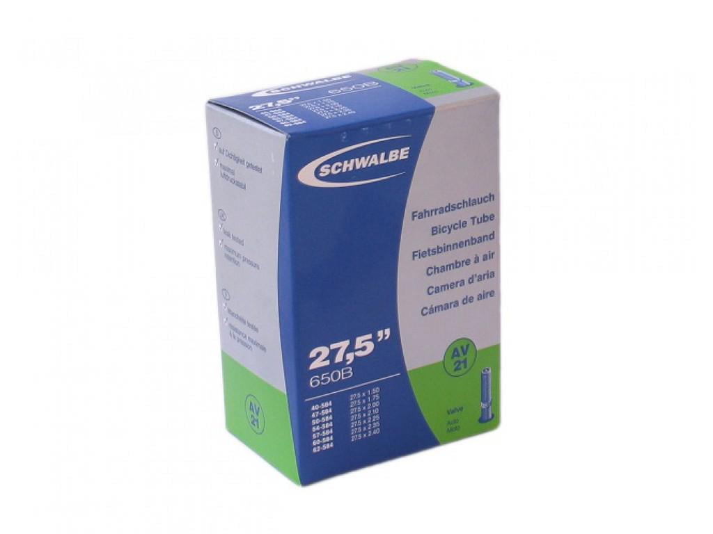 Камера для велосипеда Schwalbe AV21 EK AGV 40 мм 27,5"/40/62-584 (TUB-42-38)