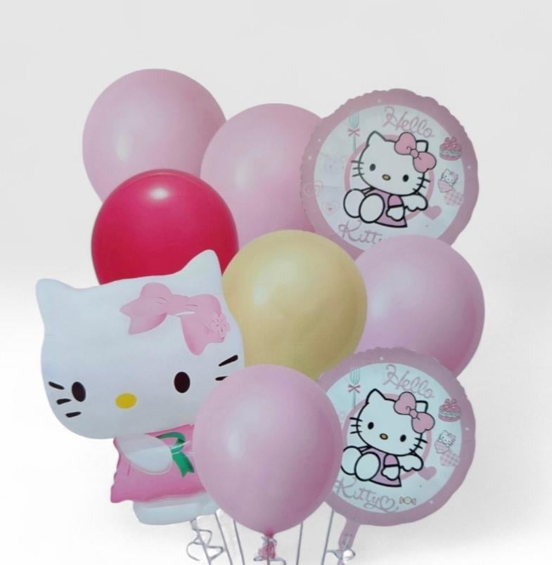 Набор воздушных шаров Hello Kitty для праздника и фотозоны 9 шт. (32185645) Набор воздушных шаров Hello Kitty для праздника и фотозоны 9 шт. (32185645)
