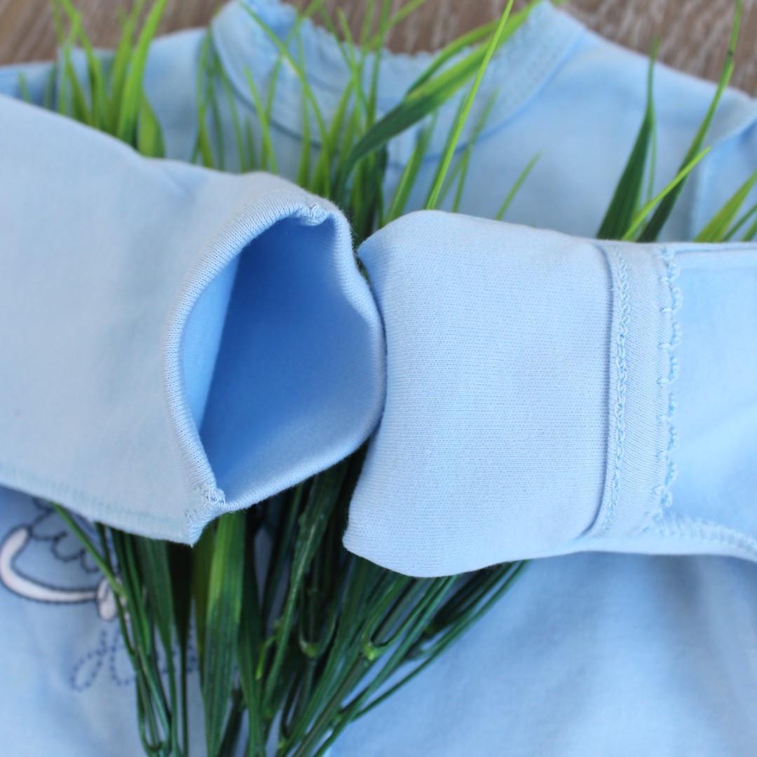 Боді для хлопчика з довгим рукавом і зовнішніми швами 62 см 0-3 міс Блакитний (2679643236) - фото 2 Боді для хлопчика з довгим рукавом і зовнішніми швами 62 см 0-3 міс Блакитний (2679643236) - фото 2