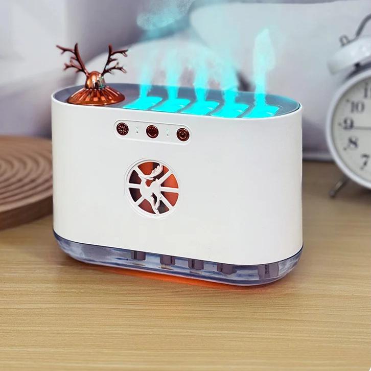 Увлажнитель воздуха RGB Pickup Fountain Aroma Humidifier с подсветкой (1010802-White) - фото 2