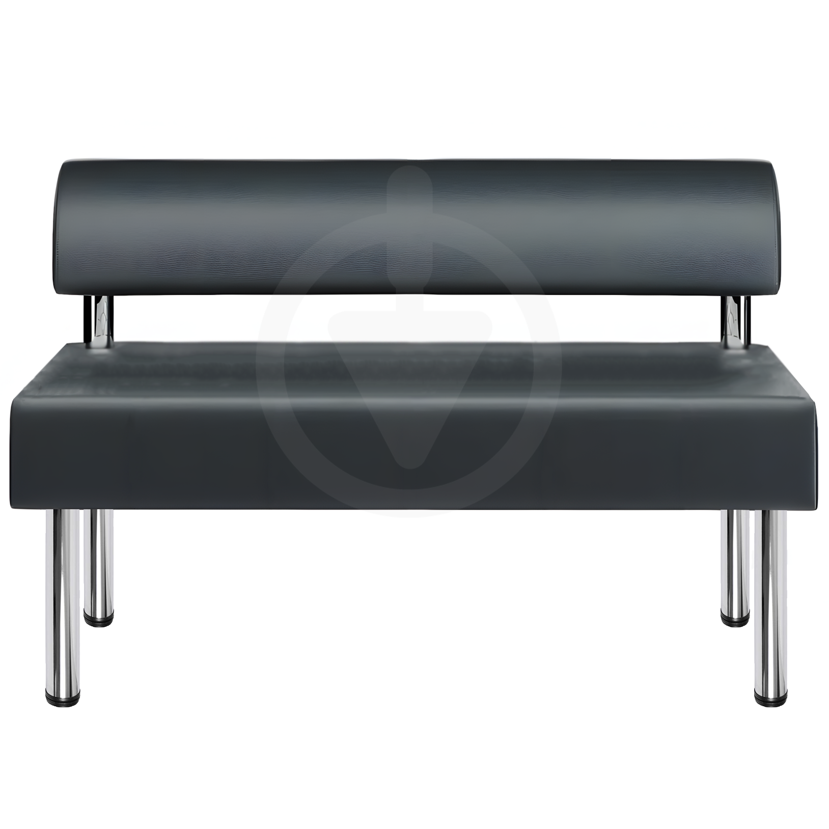 Диван офисный с прошивкой AVVS tech для ожидания/приемной 120 см Темно-серый (proshit-noga25-75x120-dgr) - фото 2