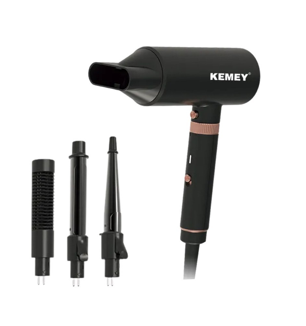 Фен Kemey KM-9203 для укладки/выпрямления/завивки волос (21724969)