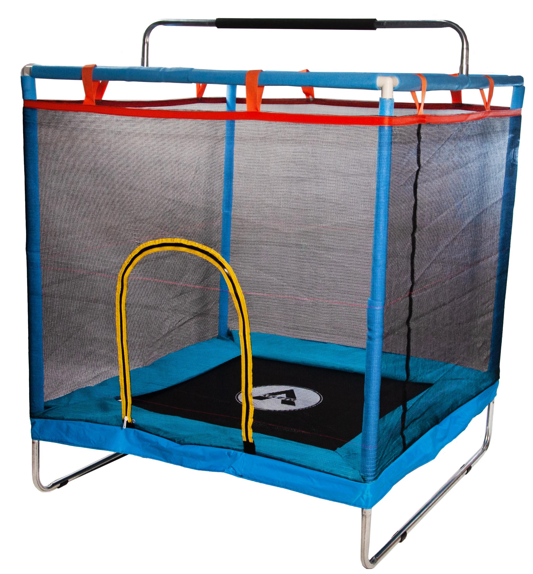 Батут Atleto KRB07 манеж детский с сеткой 120x120 см Синий (4416)