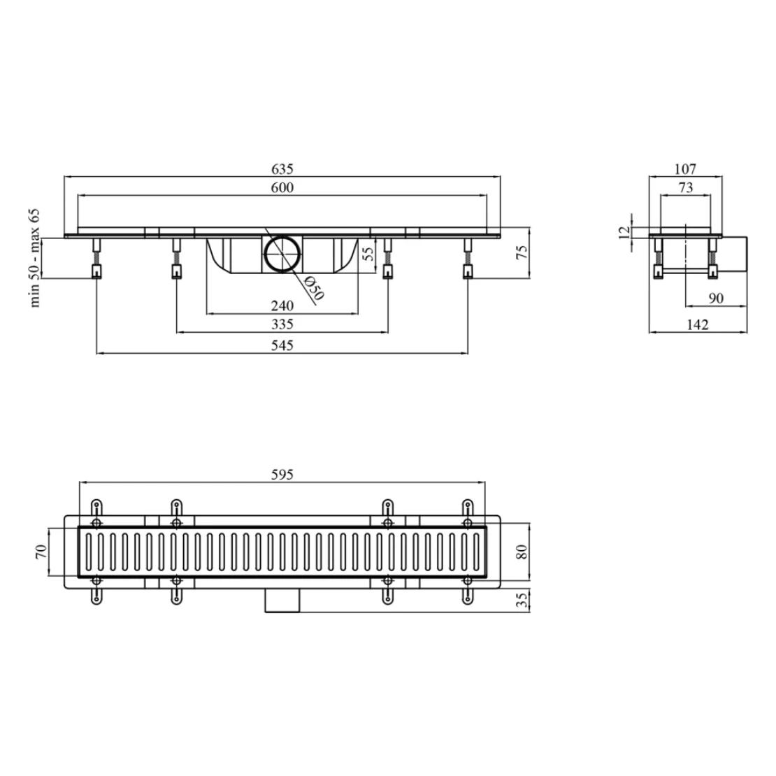 Трап линейный Kroner KRP Harz M60 Muster (CV029588) - фото 4