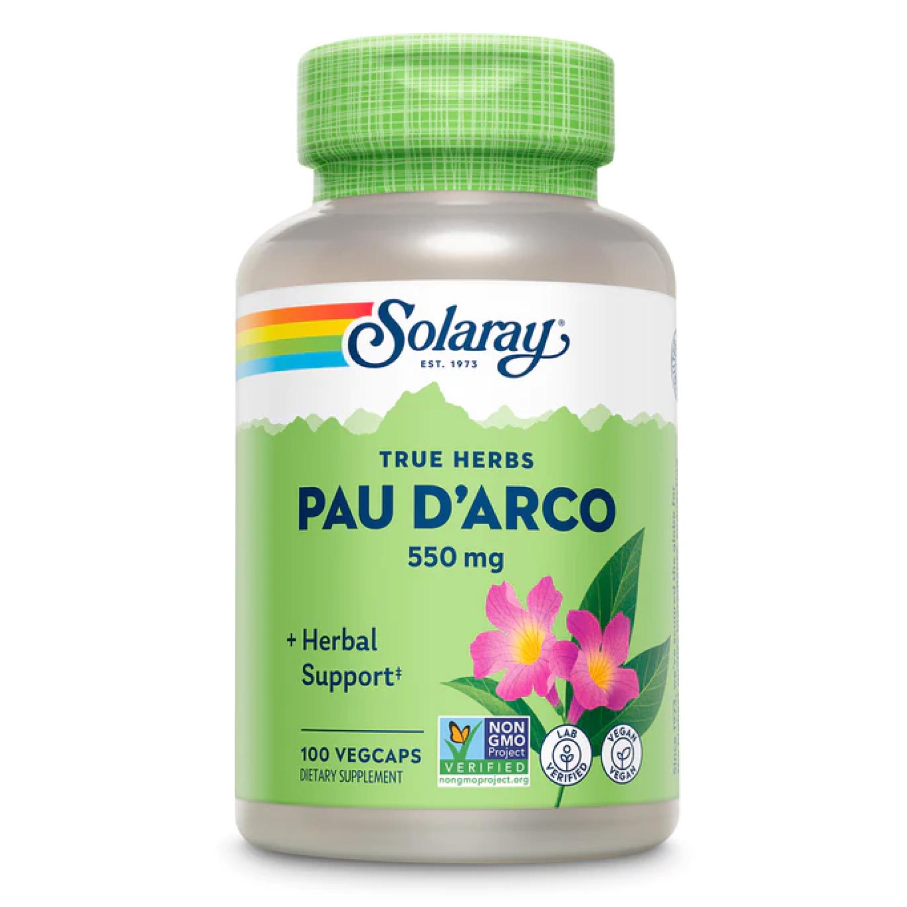 Натуральная добавка Pau D'Arco Bark 550 mg 100 vcaps (2022-10-1780)