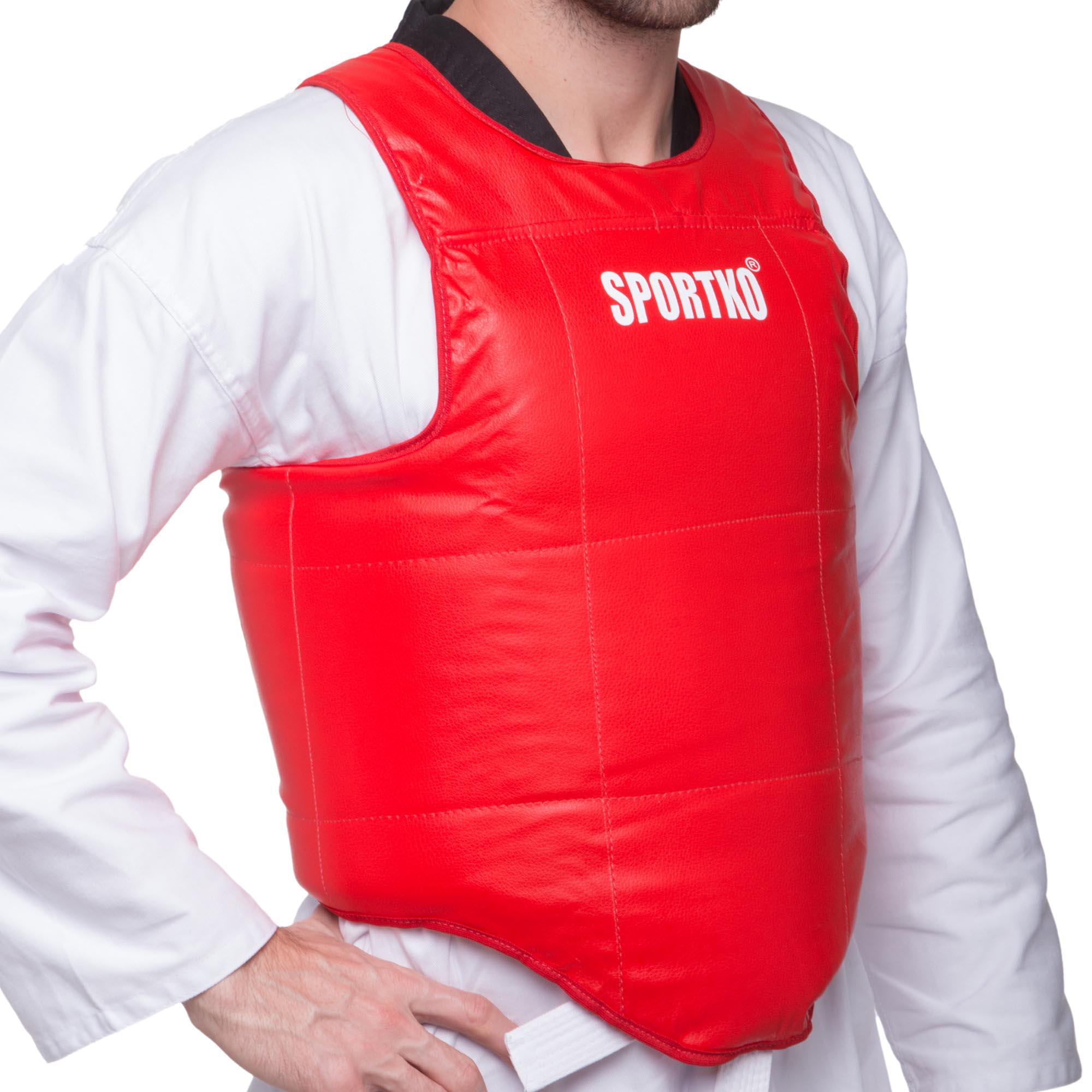Защита корпуса жилет для единоборств SPORTKO UR SP-4708 ЗГ1 L Красный (SP-4708_Красный)