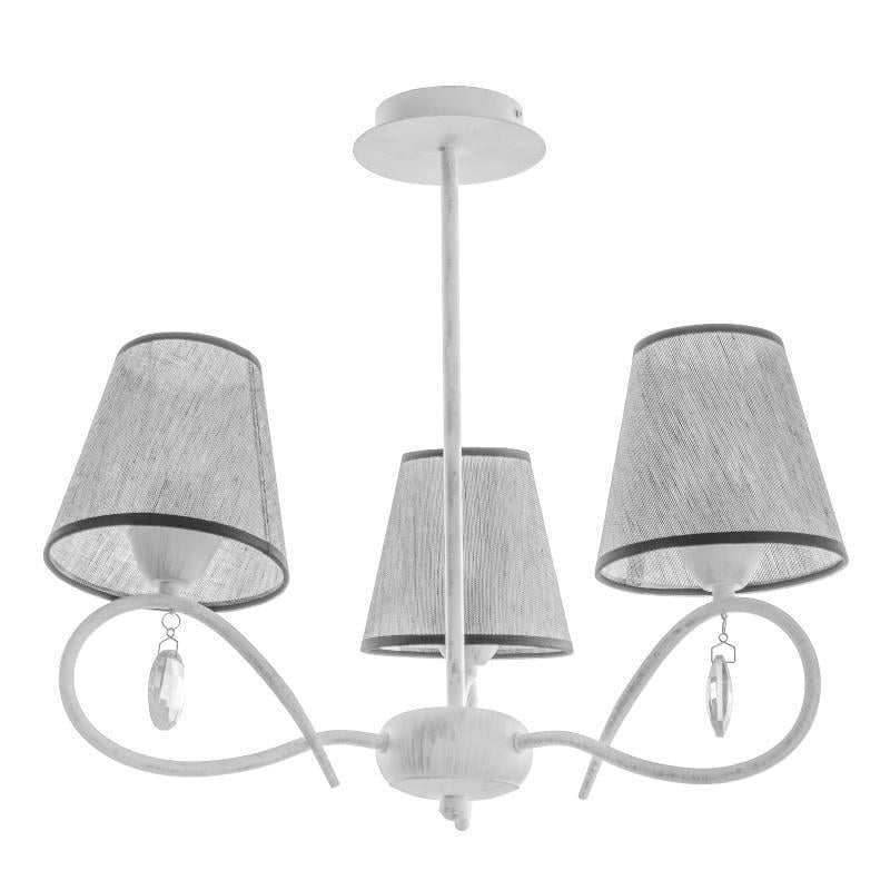 Люстра классическая Brille BKL-593S/3 E27 GY с абажуром