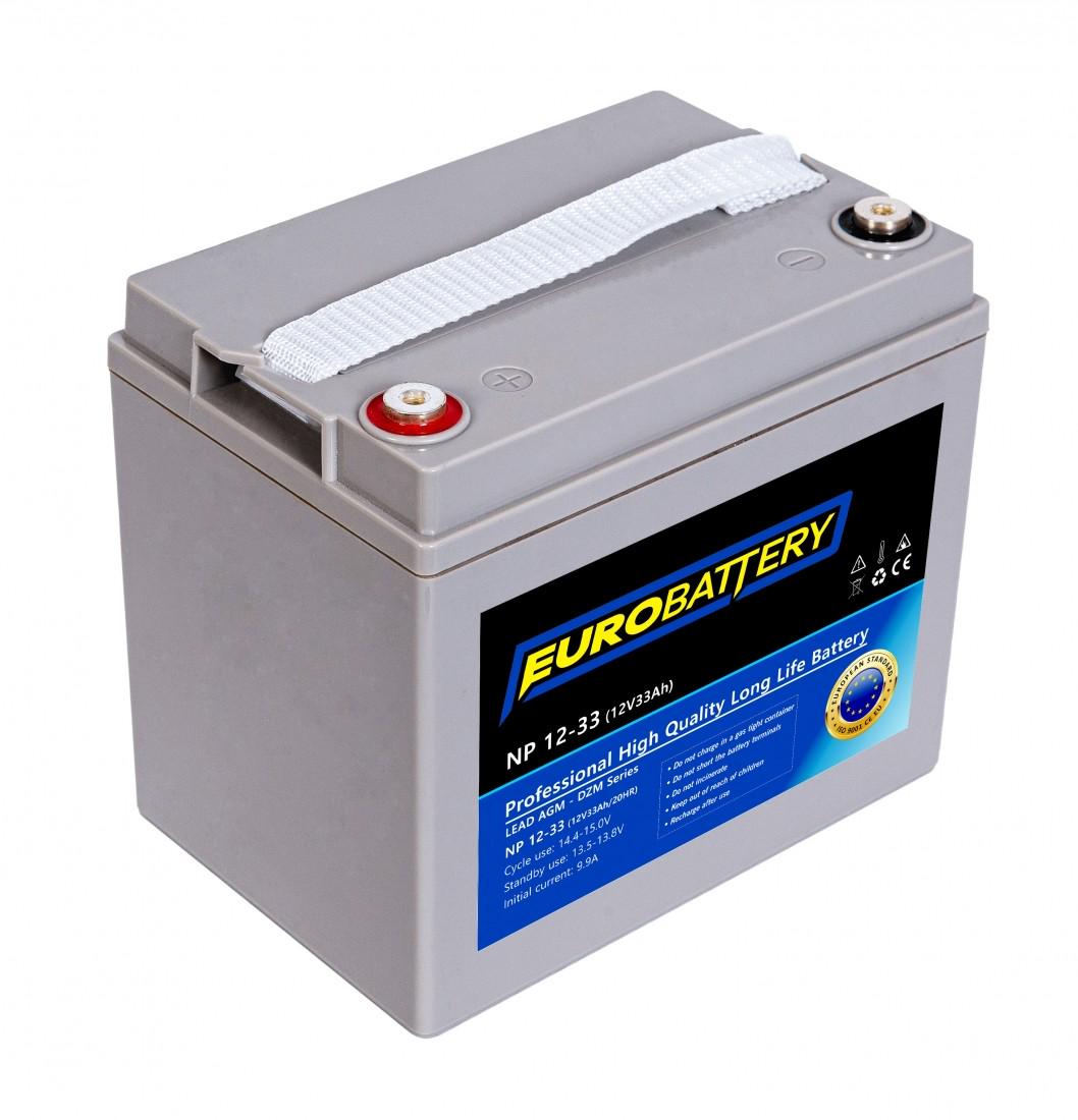 Аккумулятор для ИБП EuroBattery AGM NP 12-33 DZM 12V 33 Ач (843)