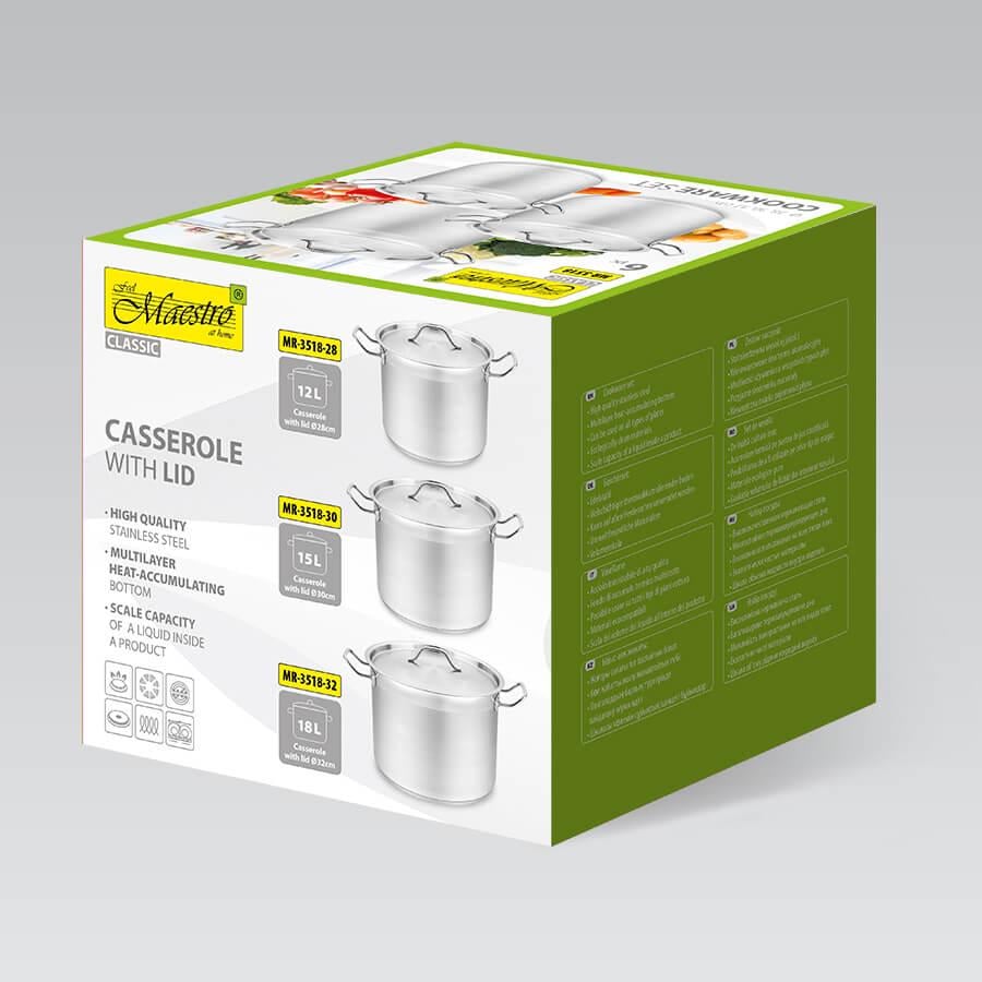 Набір каструль Maestro MR-3518 6 пр. (114647) - фото 4 Набір каструль Maestro MR-3518 6 пр. (114647) - фото 4