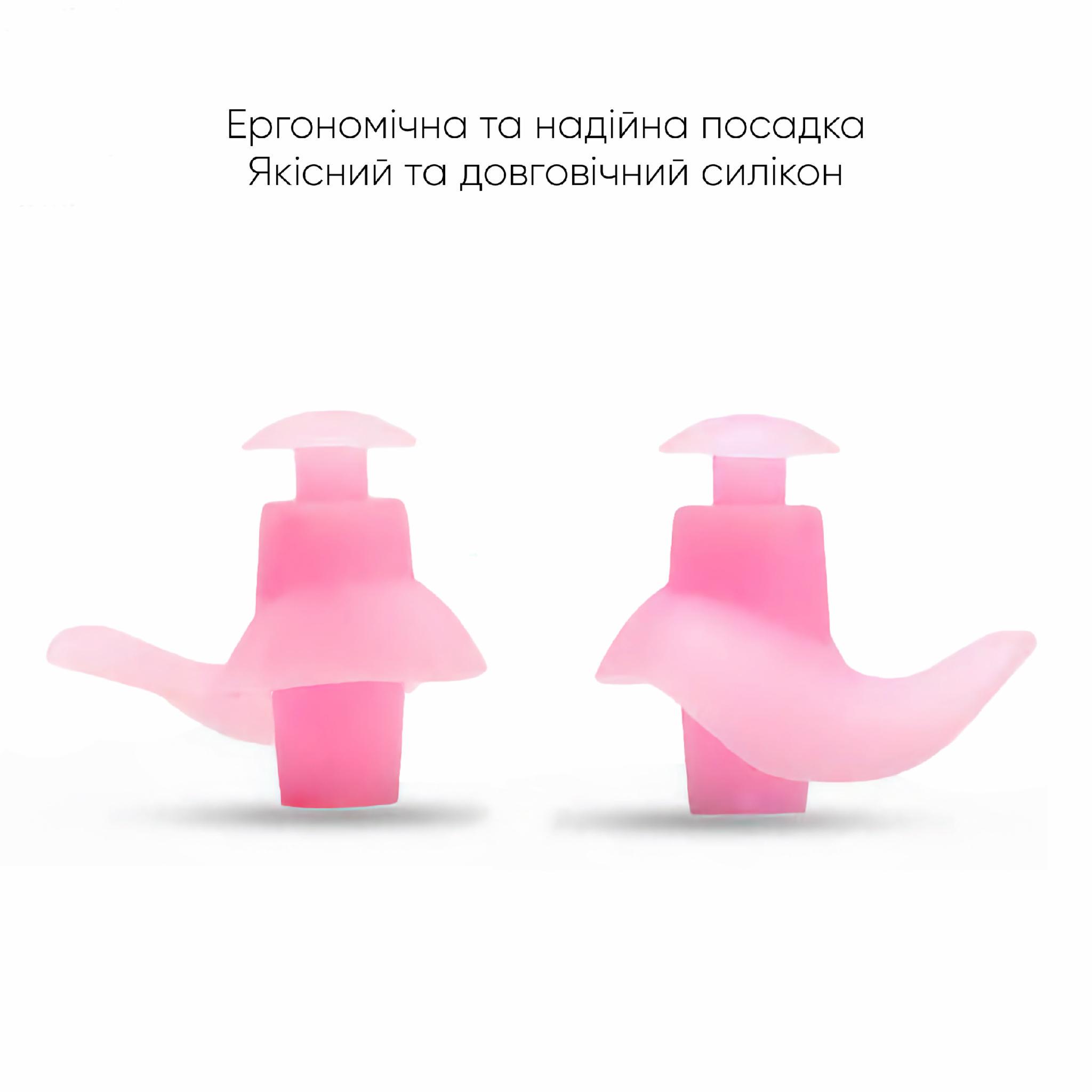 Беруші Renvo Light Pro Уні Рожевий (2SCL140-05) - фото 2 Беруші Renvo Light Pro Уні Рожевий (2SCL140-05) - фото 2