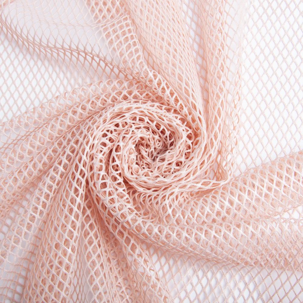 Ткань сетка Сильвер Персик (24324)