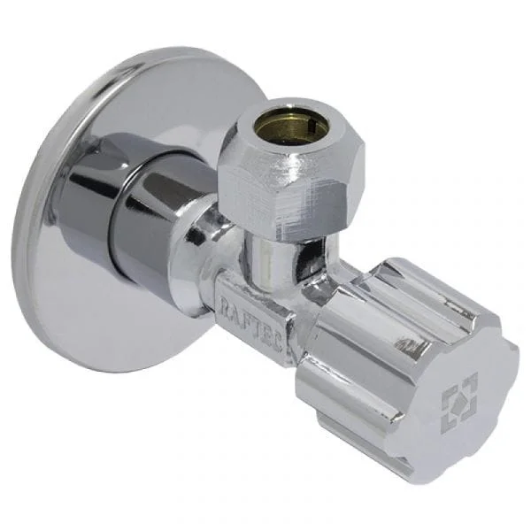 Кран угловой Raftec PN10 НН 1/2 "x3/8" с керамическим запорным элементом