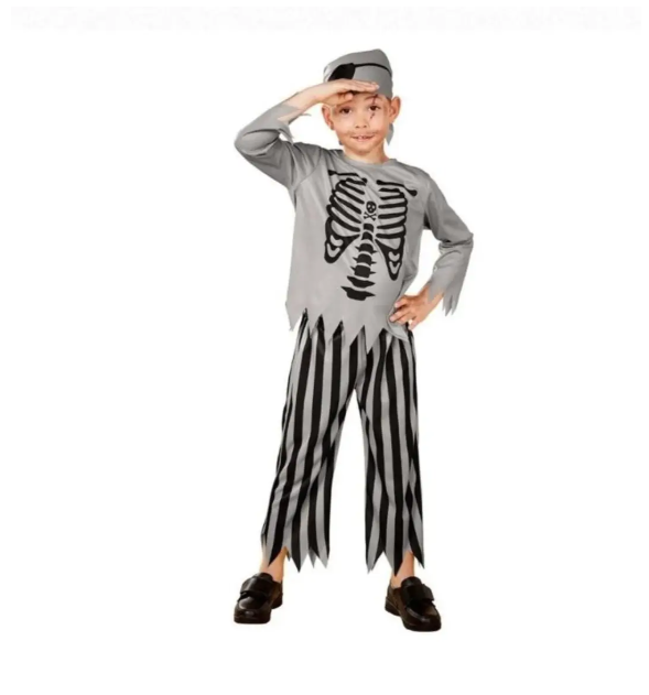 Костюм на Хэллоуин для мальчика Пират М Черно-серый (169300-М)