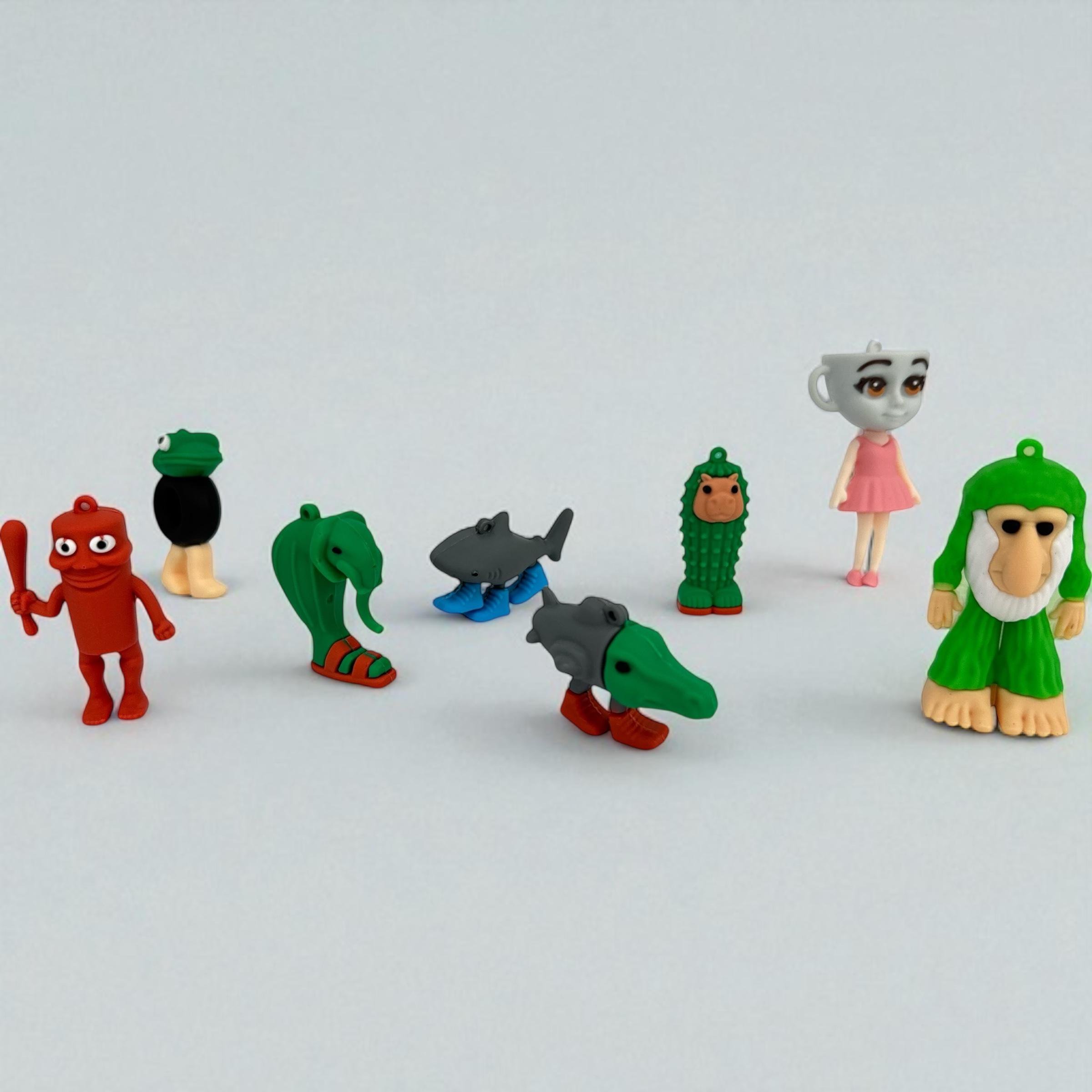 Набір фігурок Brainrot силіконові 8 шт. (27801552)