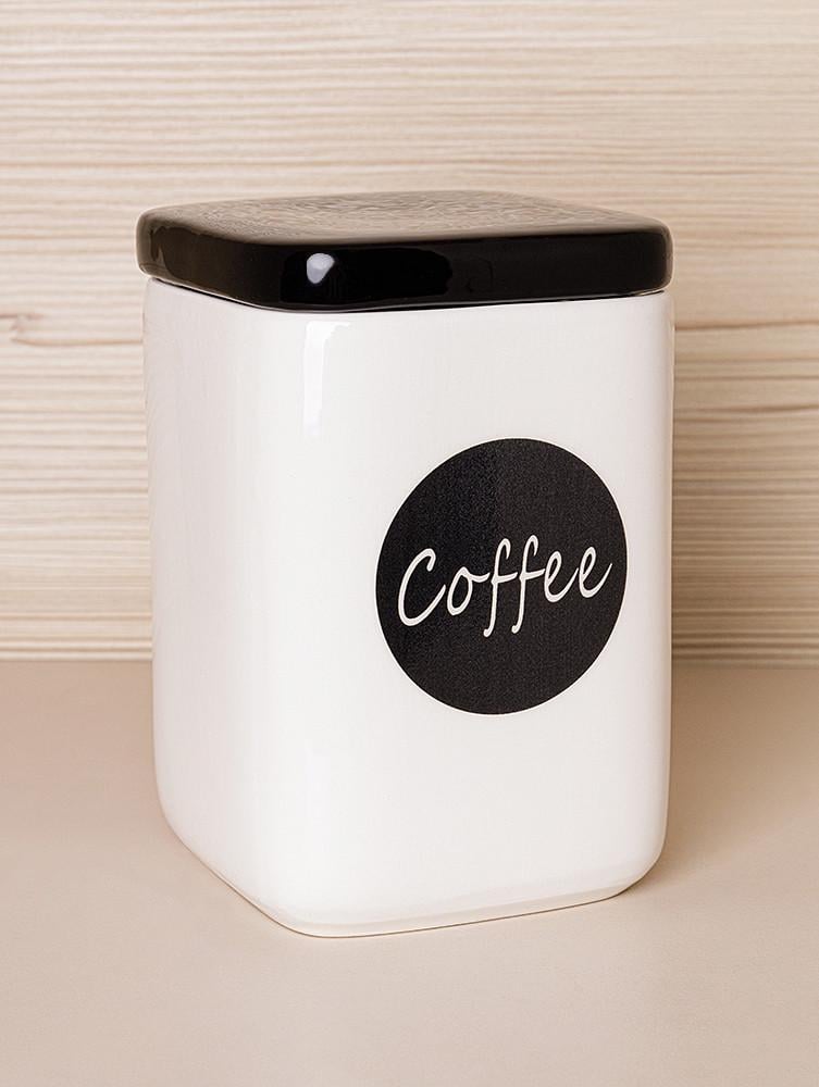 Банка для кофе Contrast Бело черный (ЦБ 00223951)