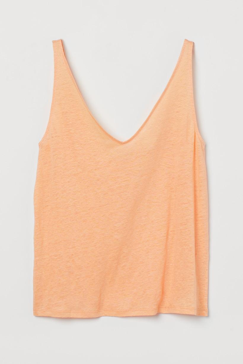 Майка женская льняная XL Абрикосовый (9493793wer)
