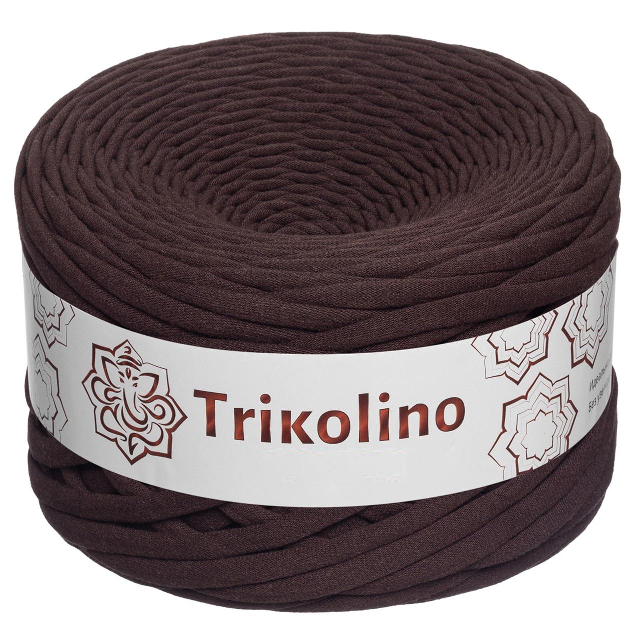 Пряжа трикотажная Trikolino 7-9 мм 100 м Шоколад