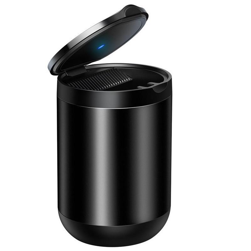 Попільничка в машину Baseus Premium Car Ashtray CRYHG01-0G Black (017250)