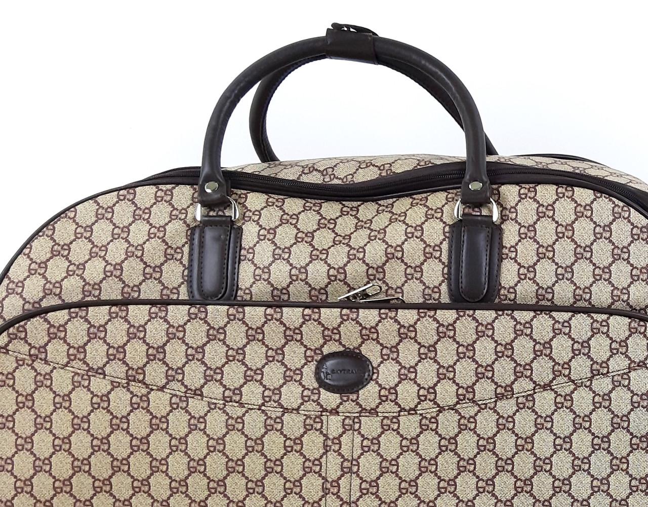 Сумка дорожня Sky Travelх55 л 54x27x35 см Кава з молоком (420-10) - фото 4 Сумка дорожня Sky Travelх55 л 54x27x35 см Кава з молоком (420-10) - фото 4