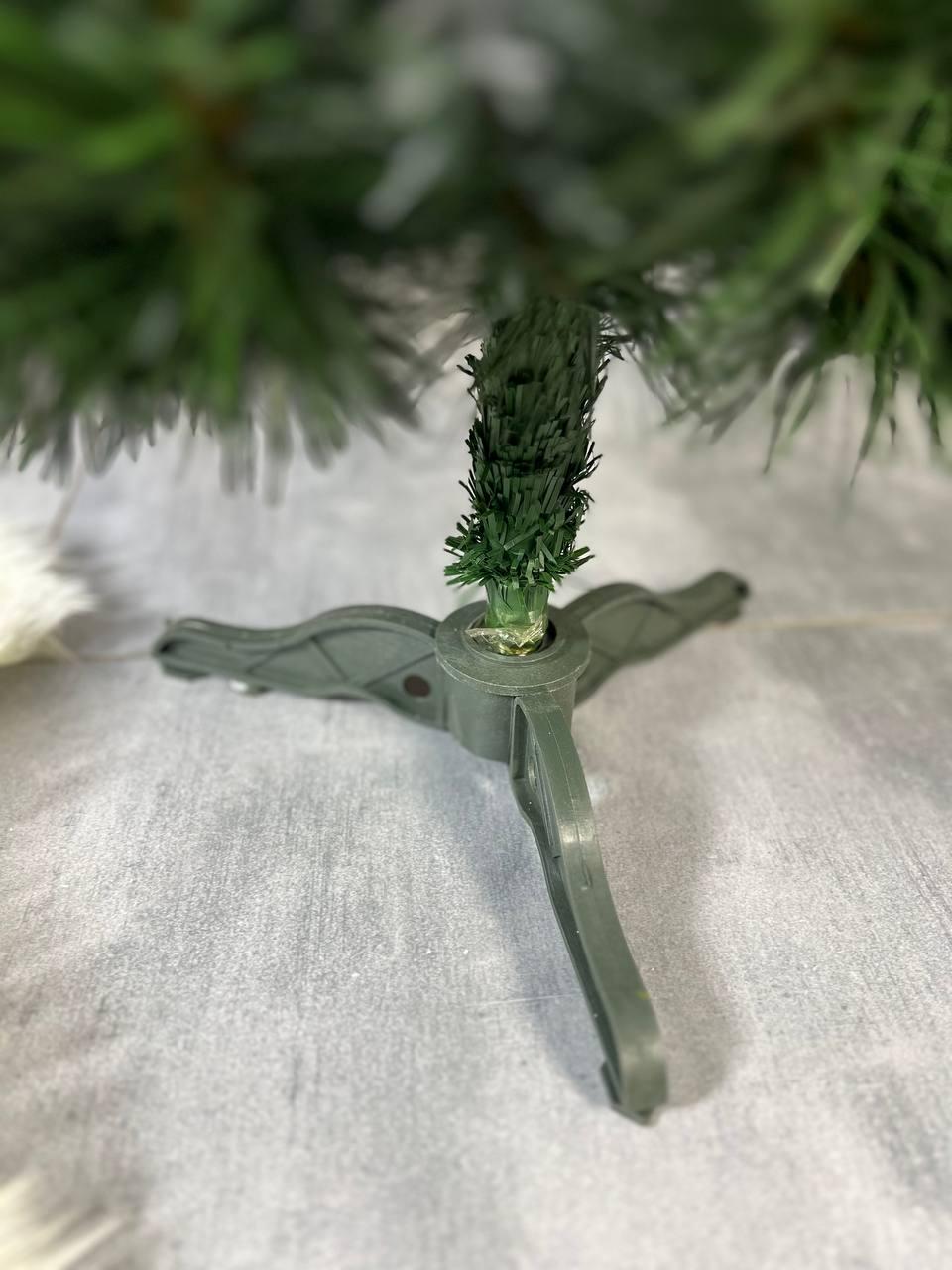 Штучна ялинка Снігова королева 1 м з білими кінчиками Зелений (YA678252) - фото 5 Штучна ялинка Снігова королева 1 м з білими кінчиками Зелений (YA678252) - фото 5