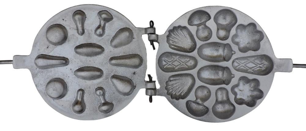 Форма для выпечки алюминиевая Ассорти лесное с деревянной ручкой