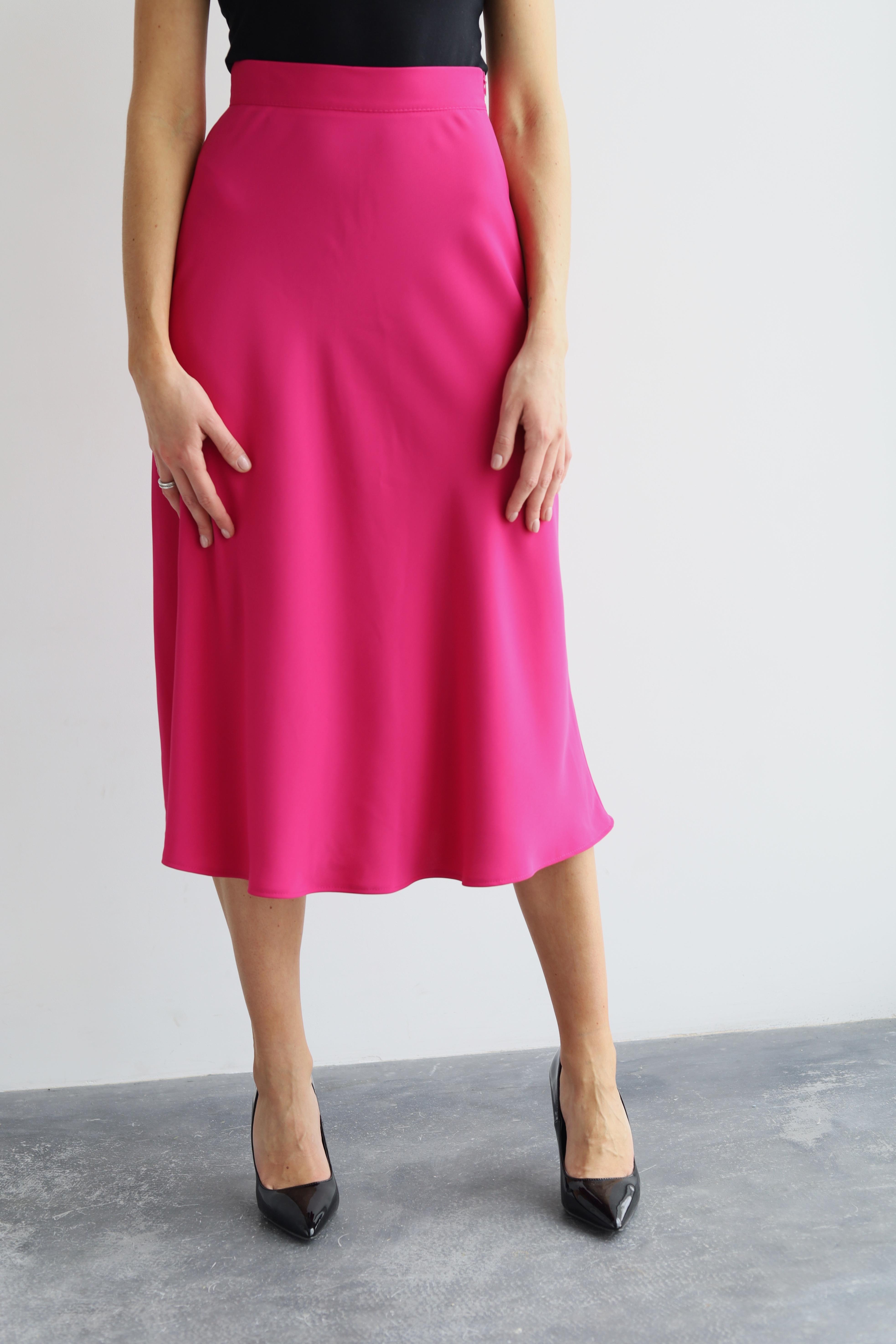 Спідниця-трапеція міді Дика Спідниця XS Рожевий (2023) Спідниця-трапеція міді Дика Спідниця XS Рожевий (2023)