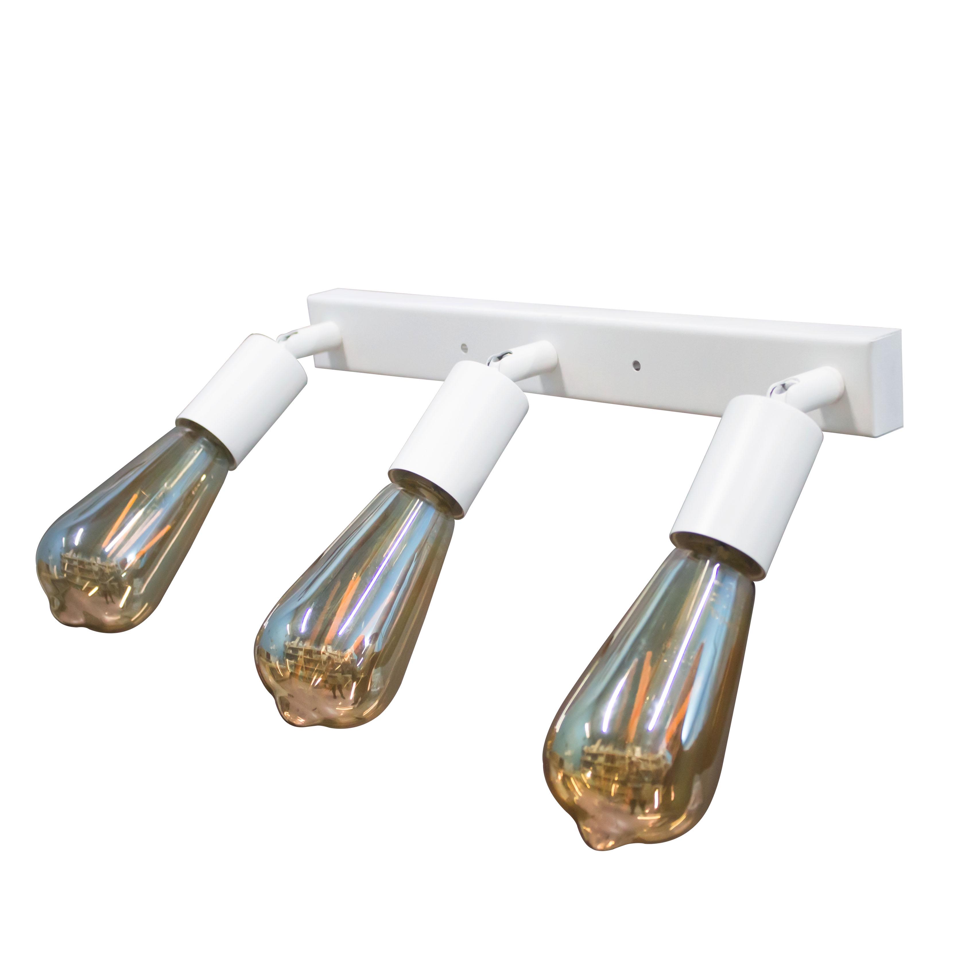 Спот MSK Electric Лофт с поворотным механизмом Белый NL 1222-3 W