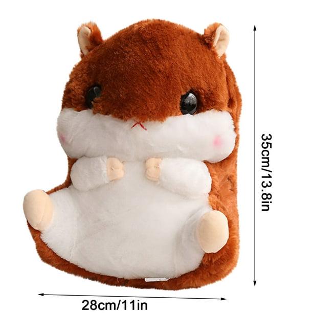 Мягкая игрушка-подушка Хомяк 38 см та плед 110х160 см Коричневый - фото 6