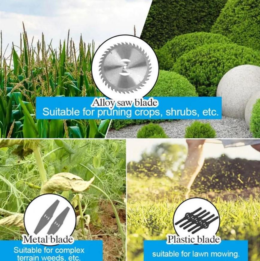 Газонокосарка акумуляторна з тримерами колесами і 2 АКБ 48V 2000 мАг (2104618607) - фото 6 Газонокосарка акумуляторна з тримерами колесами і 2 АКБ 48V 2000 мАг (2104618607) - фото 6