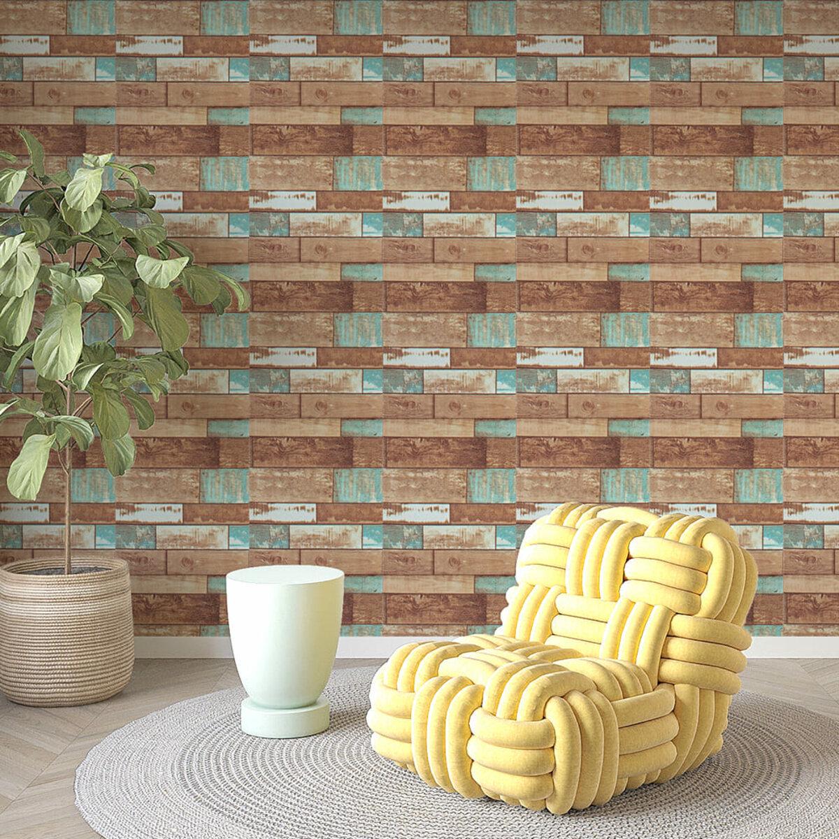 Обои самоклеящиеся 2800х450х1,8 мм Рваное дерево (SW-00000727) - фото 7