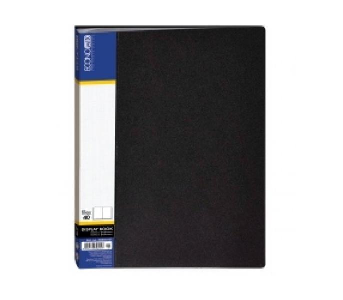 Папка Economix с 40 файлами А4 пластиковая Черный (E30604-01)