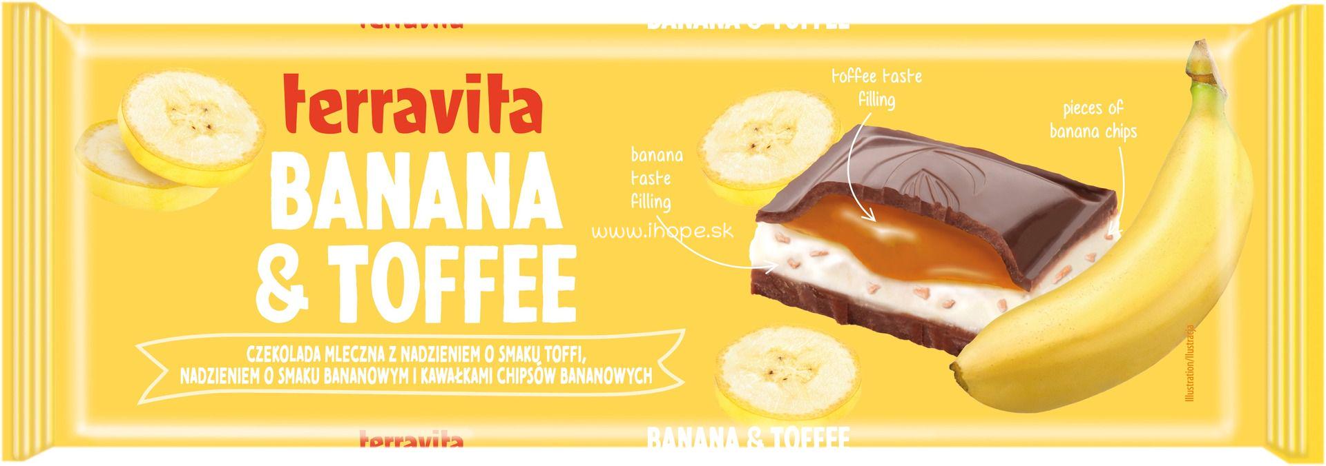 Шоколад Terravita Banana & Toffee 235 г (12376)