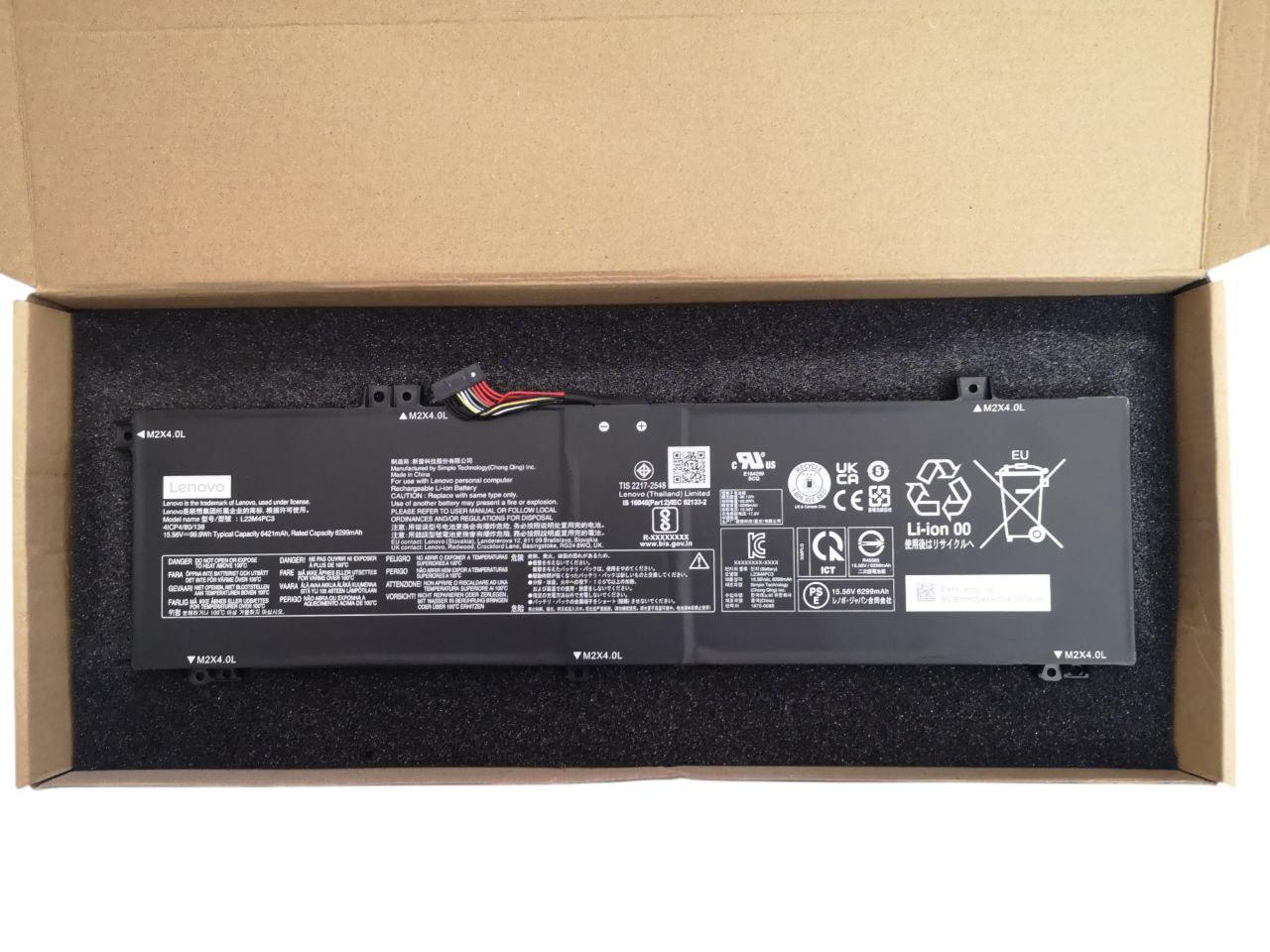 Аккумулятор для Lenovo Legion 5 16IRX9/Legion 7 16 IRX G9/L23B4PC3/L23C4PC3/L23D4PC3/L23L4PC3/L23M4PC3 6421 mAh 99,9Wh
