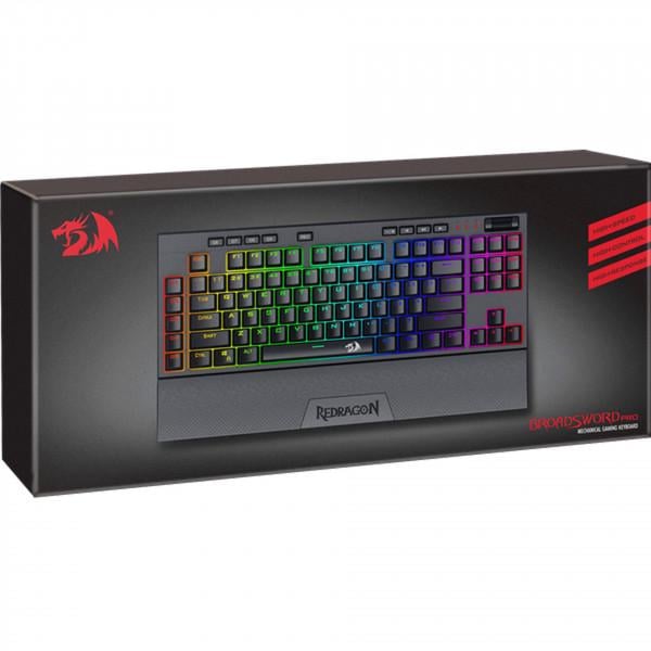 Клавіатура ігрова механічна Redragon Broadsword PRO TLK 77515 RGB підставка (577095) - фото 5