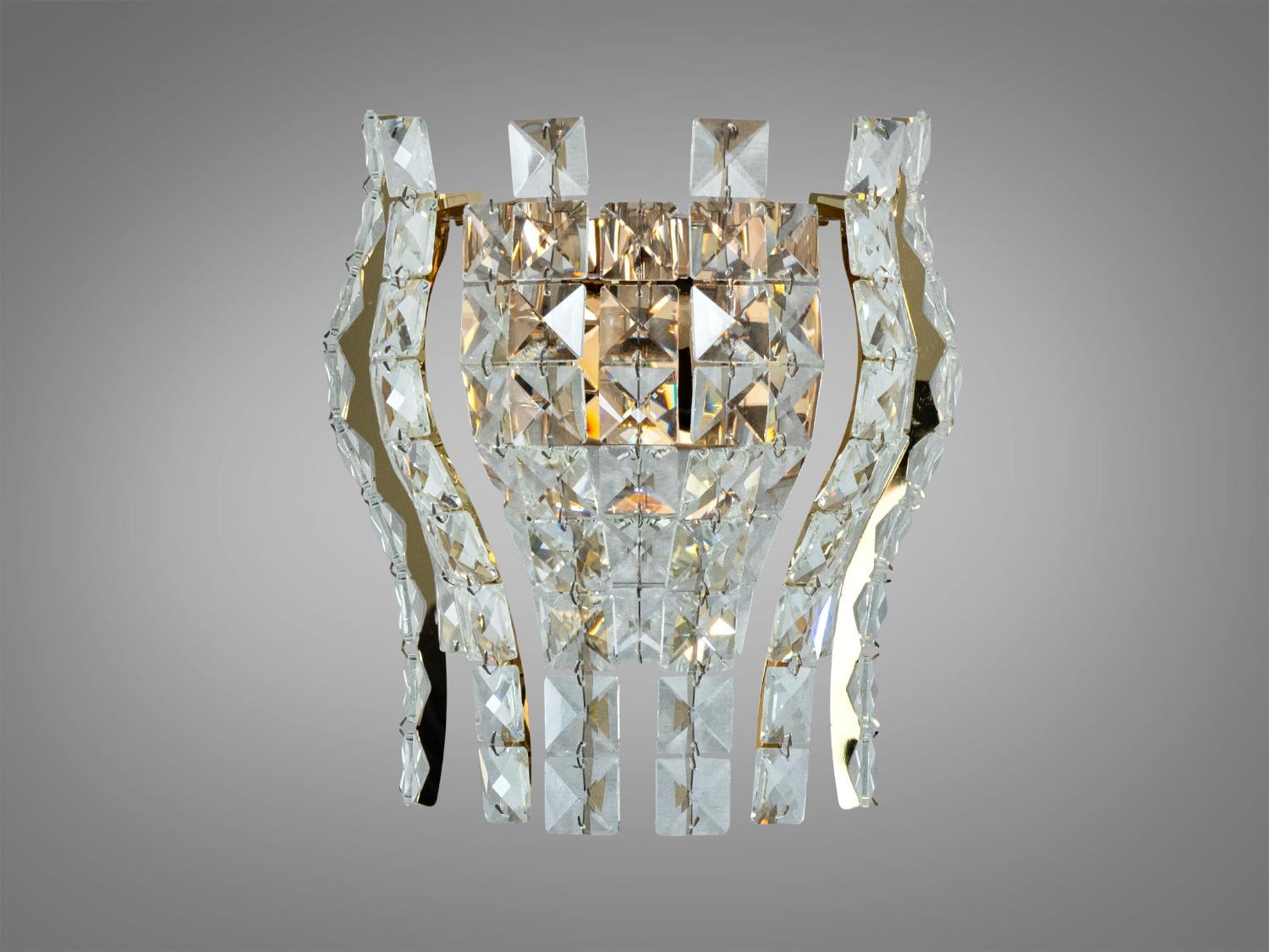 Бра настінне кришталеве LED 6 Вт Золотий (3038/2W SGD)