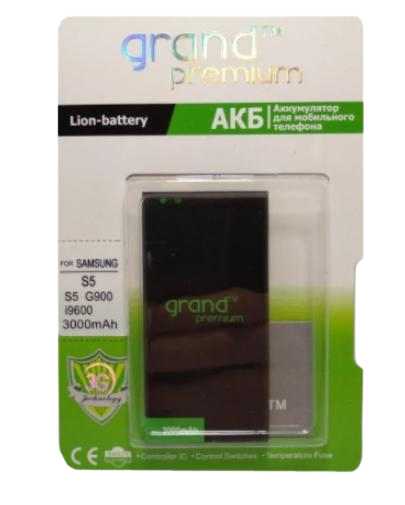 Аккумуляторная батарея Grand Premium для Samsung G900/S5 3000 mAh (000021074) Аккумуляторная батарея Grand Premium для Samsung G900/S5 3000 mAh (000021074)