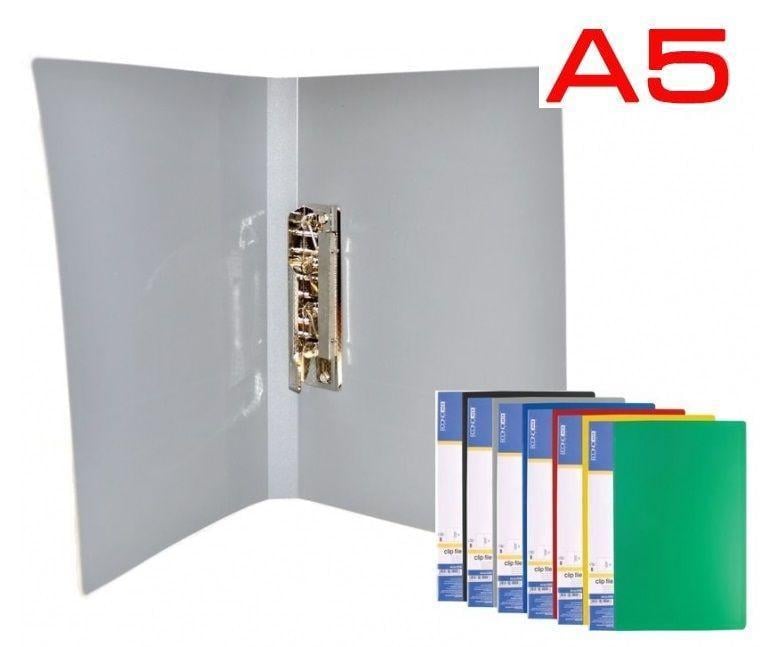 Папка А5 EconoMix E31222 с большим прижимом Clip B ассорти