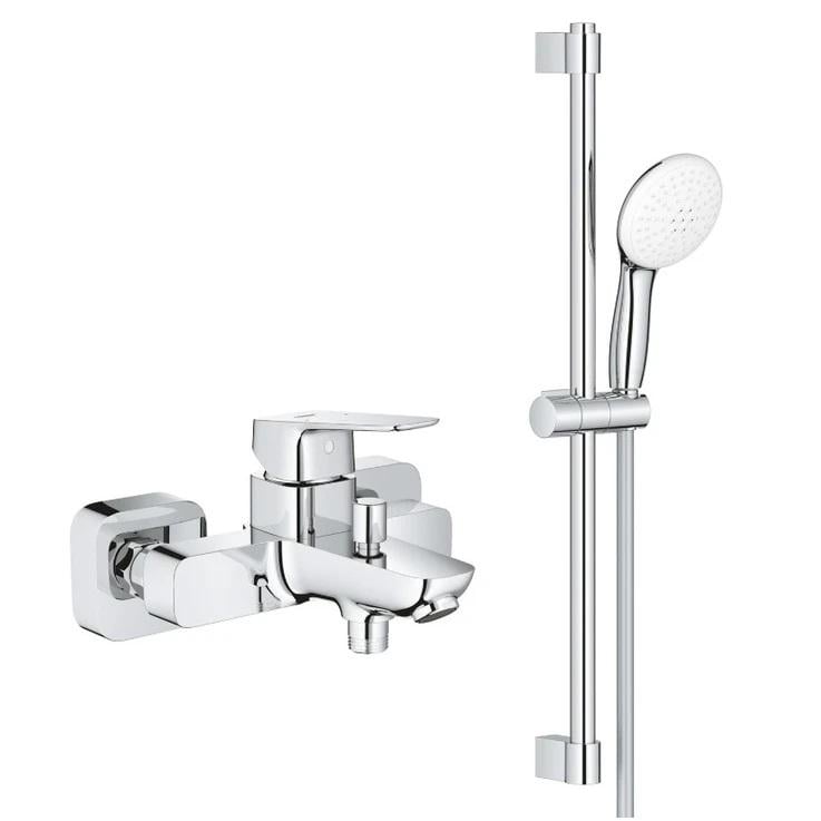 Смеситель для ванны Grohe Cubeo с душевым гарнитуром (BF101813TR) Смеситель для ванны Grohe Cubeo с душевым гарнитуром (BF101813TR)