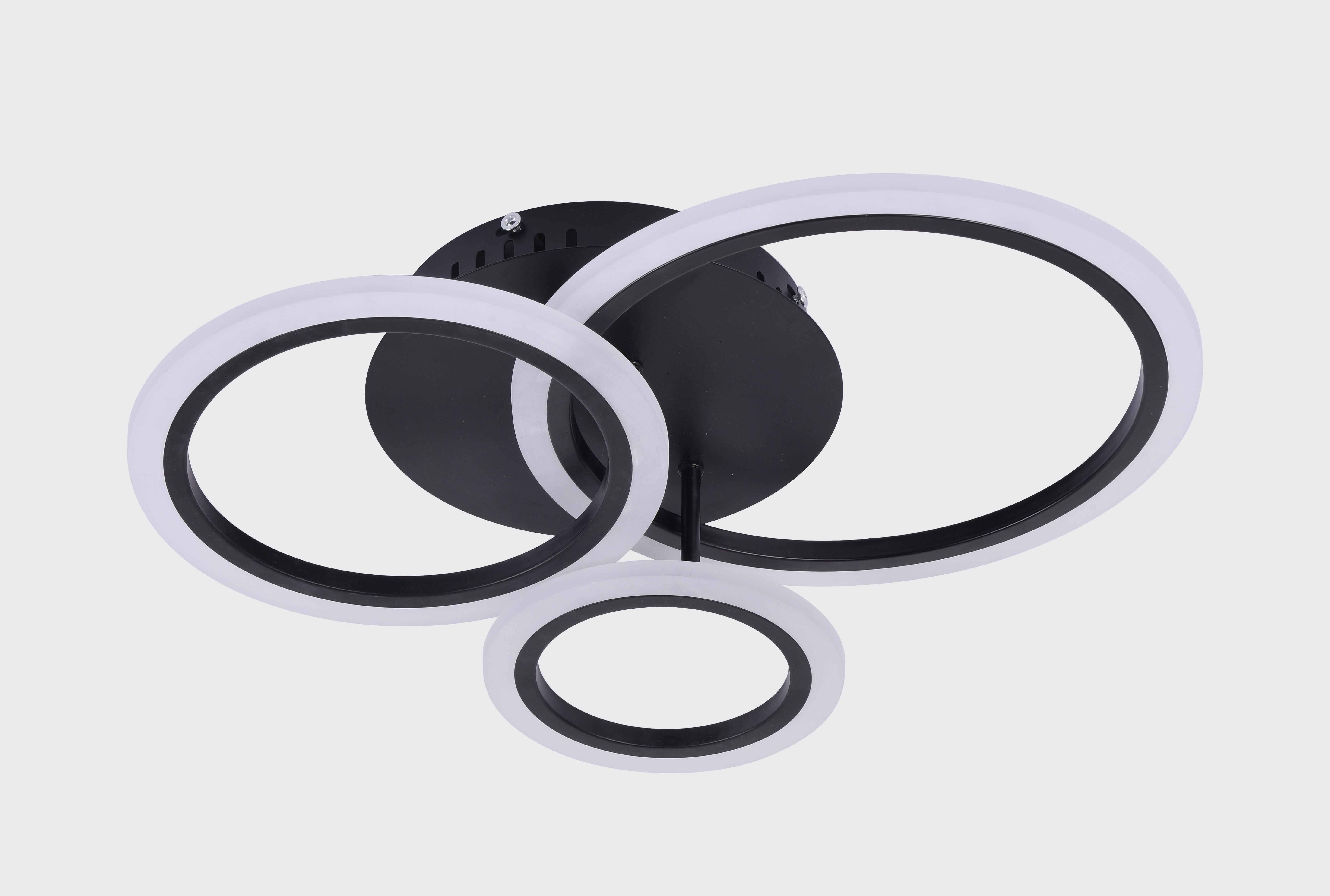 Люстра светодиодная Sirius 6091-3 BK 40W акриловая