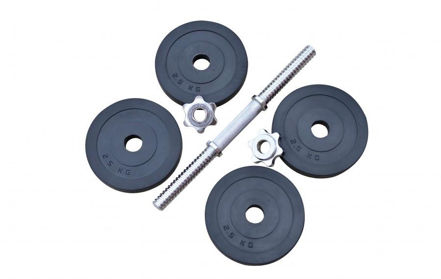 Гантель резиновая сборная RN-Sport 11 кг (2522949771_rn_2) - фото 4