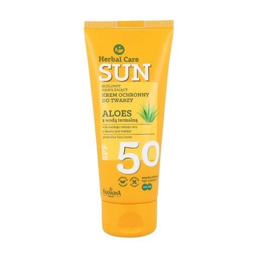 Защитный крем для лица Herbal Care Farmona SPF 50 50 мл (5900117972854) - фото 1