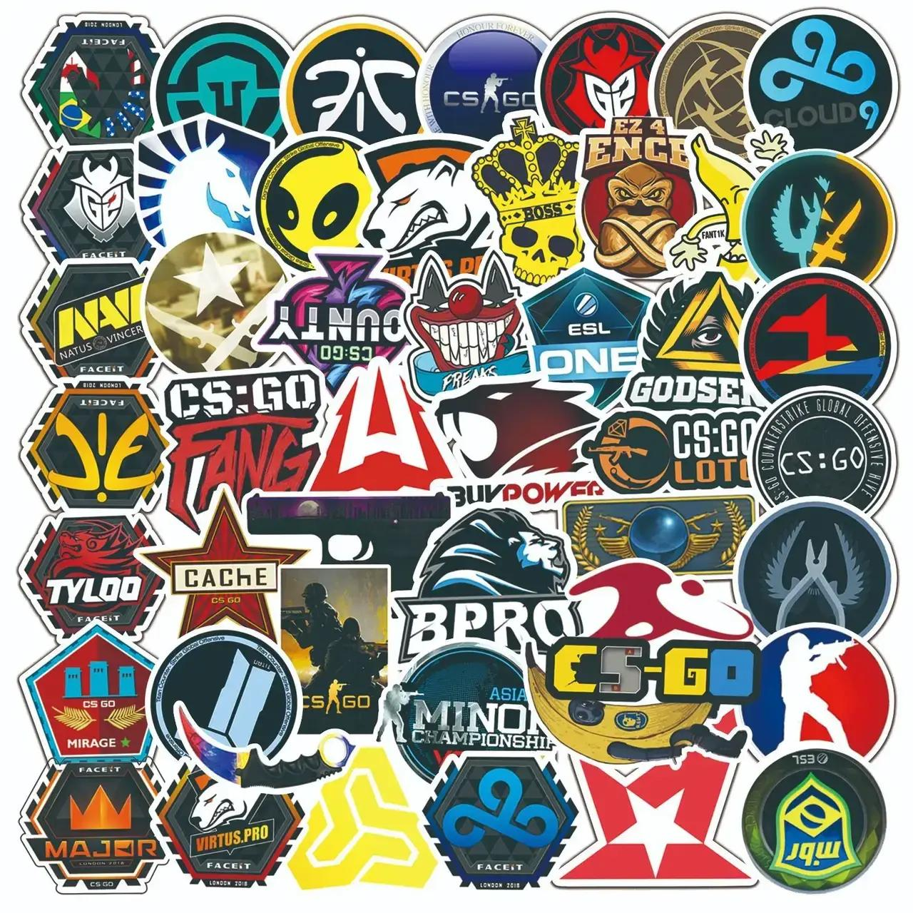 Набор наклеек CS2 Контер забастовка для гаджета/телефона/авто 20 шт. (10096)