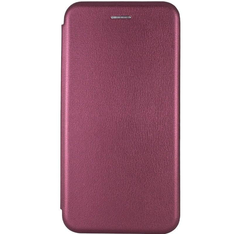 Противоударный кожаный чехол (книжка) Classy для Xiaomi Redmi A1 / A2 Бордовый